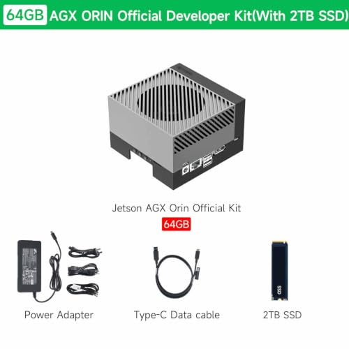 Image of Official Jetson AGX Orin 64GB Developer Kit 275 Tops, with 2TB SSD AI Embodied Intelligence Development Provides AI Large Models Deploying Openclaw