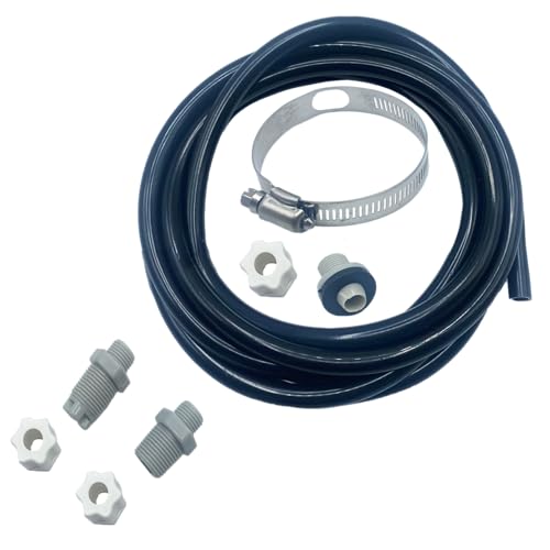 Poolzilla Offline Feeder Connection Pack - with Saddle Clamp Tubing and Check Valve Inlet Coupling Assembly - Compatible with Hayward CL200 CL220 Feeders