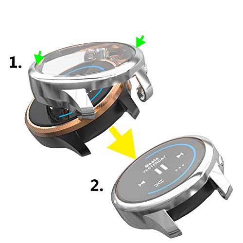 Case Compatible With Garmin Venu Watch Case Cover All-Around Screen Protector Cover Plating Process Metal Color Tpu Shockproof Case Guard Thin Bumper Shell For Venu Gps Smartwatch (Gray) #TOP5