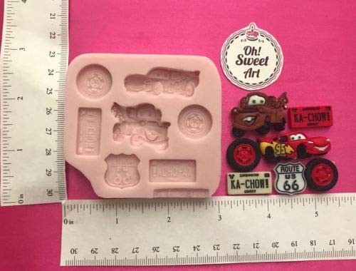 Cars Silicone Mold car (Measurements Second Picture/No Returns) Silicone Mold By Oh! Sweet Art