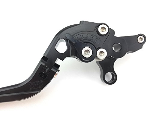 Palancas ajustables plegables Honda VFR 750 800 aluminio negro 5
