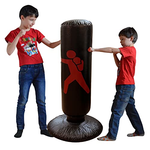 Inflatable Punching Bag Kids 55 Inch - Inflatable Kids Punching Bag Pro Karate Gifts For Boys And Girls Immediate Bounce Back To Practice Karate Taekwondo Relieve Pent Up Energy In Kids & Adults Punch Inflatable Punching Bag Kids 55 Inch - Inflatable Kids Punching Bag Pro Karate Gifts For Boys And Girls Immediate Bounce Back To Practice Karate Taekwondo Relieve Pent Up Energy In Kids & Adults Punch
