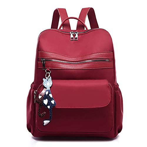 Mochila anti furto oxford urbanity impermeável clamshell Vermelho