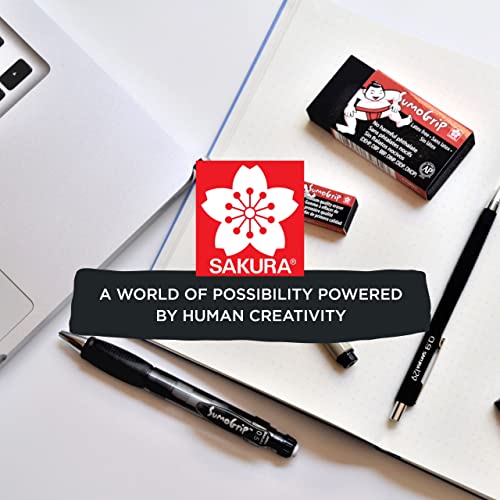 Sakura SumoGrip Block Eraser Microporous Erasers for School, Drawing