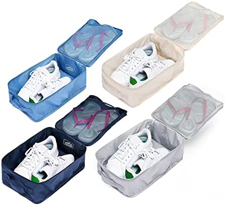 Travel Shoe Bags, Foldable Waterproof Shoe Puches Organizer-Doubl...