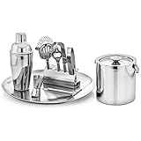 GSCW Bar Set with Ice Bucket and Serving Tray
