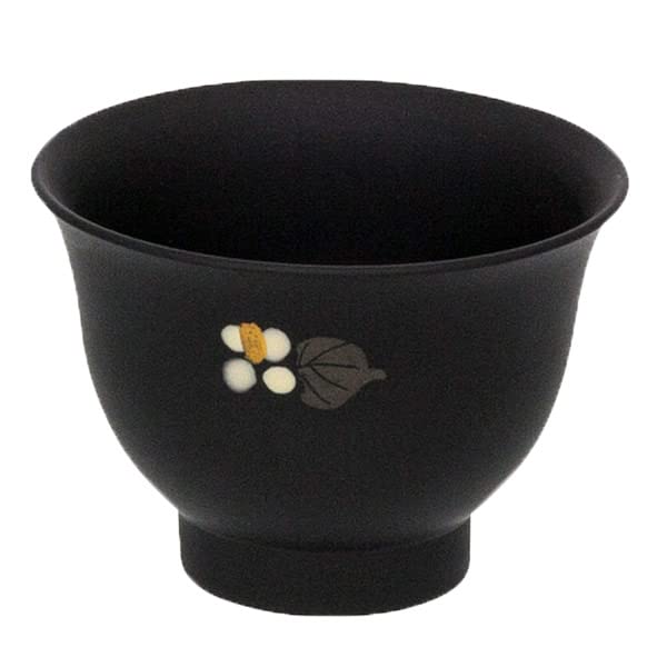 Amazon.co.jp: 常滑焼 ぐい呑み 4-567 昭萠 2号黒泥ドクダミ酒盃 40ml