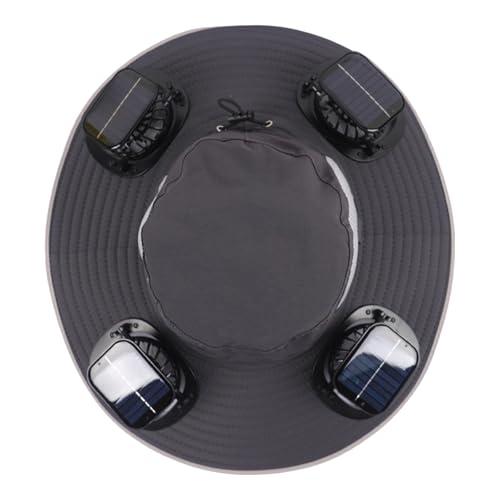Chapeau de soleil ventilé avec ventilateur rechargeable USB pour homme et femme