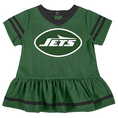 Image of Gerber NFL Baby Girls Jersey Dress and Diaper Cover
