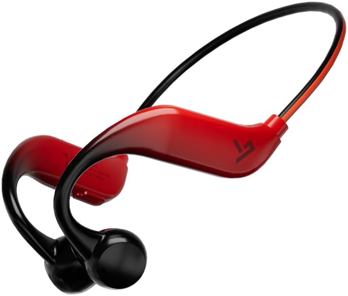 Bone Conduction Headphones Wireless Bluetooth 5.4 Open Ear Headphones with Microphones,IPX5 Waterproof Ear Buds Built-in TF Card Slot,8H Playtime Sport Earphones for Running,Driving,Hiking-White