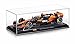 Bburago 1:24 Scale 2024 Formula Race McLaren MCL38 Diecast Vehicle with Helmet, Norris #4