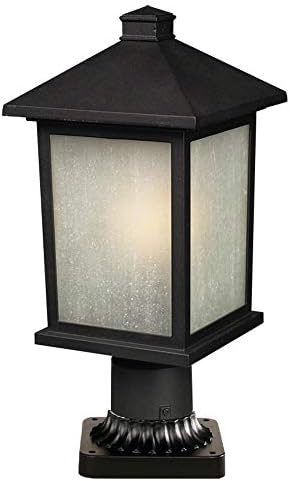 Holbrook - 1 Light Outdoor Pier Mount Lantern in Urban Style - 8 Inches Wide by 18 Inches High