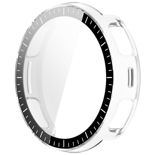 [AGENIUS] For Amazfit Active 3 Premium �P�[�X Active3 �J�o�[ �t���ʋ����K���X �S�ʕی� �t���ی�P�[�X �P�F/�N���A �t�B�������(�N���A)