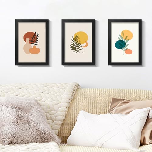 LaVie Home 3.5x5 Picture Frame for Wall Display, 3.5x5 Black Picture Frame with HD Plexiglas, 3.5 x 5 Matted Frame 1 Pack, Display Frame for Vertical or Horizontal, Classic Collection
