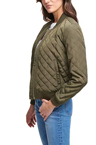 Diamond Quilted Bomber Jacket at Amazon 