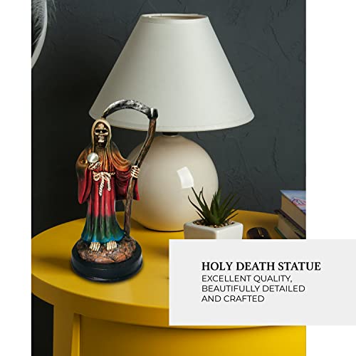 Santa Muerte Statue 5 Inch, Grim Reaper Statue In Rainbow Robe, Reaper Figurine Of Holy Death #TOP6