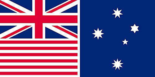Drapeau Melbourne Evening Herald bleu grand format pour mât - 2