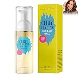 Locken Definierende Crème, Haaröl, Anti-Frizz, Curly Hair Conditioner, Fluffy Hair Spray, Für Naturlocken und Dauergewelltes Haar, Für Definierte und Perfektionierte Locken, serum (32)