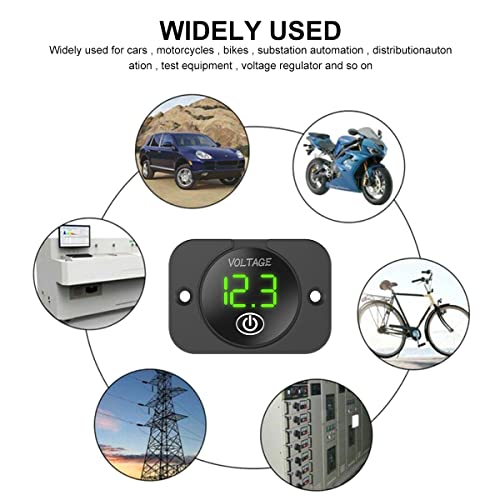 Lochimu 12V LED Auto Voltmeter Digitale Display Voltmeter Waterdichte Auto Voltage Meter Batterij Tester met Licht Touch… - Image 7