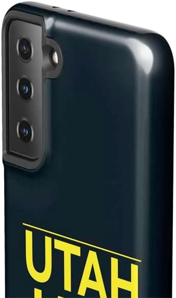 Skinit Pro Phone Case Compatible with Galaxy S21 Plus 5G - Officially Licensed NBA Utah Jazz Standard - Black Design