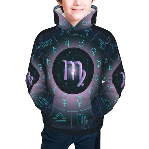 Virgo Boy, Girls Sports Shirt Youth Pullover Fashion Hooded Sweatshirt