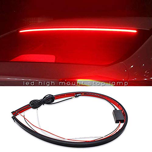 Ceyes LED Third Brake Light Strip Flexible Rear Window Brake Light Strip Waterproof IP67 144pcs LED Third Tail Light 2 Functions - Brake, Running - 90cm Universal Red 3rd Brake Light Strip