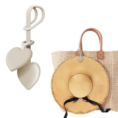 Nearockle Magnetic Hat Clip for Travel on Bag 2026 Latest Silicone Hat Clip Adjustable Sunhat Holder for Backpack Luggage Cruise Beach Vacation Essentials (Light Brown)