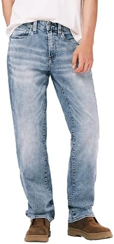 Buffalo David Bitton Herren Relaxed Straight Driven Jeans, Indigo, 30 W/32 L