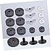 Levemolo Cymbal Felt Washer and Sleeve Set for Drum Kits Durable Grey Felt Washers Hi-hat and Cymbal Accessories for Optimal Performance and Protection