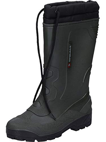 Spirale John Herren Gummistiefel Warm Gefüttert Winterstiefel Schneestiefel Warmfutter Arbeitstiefel Regenstiefel Wasserdicht, oliv, EU 42