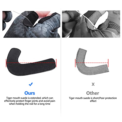 Aceship Fishing Gloves Upf50+ Fishing Gloves Uv Protection Gloves Hunting Gloves Men Women For Outdoor, Rowing, Kayaking #TOP4