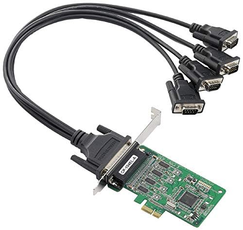 MOXA CP-104EL-A-DB9M 4 Port PCIe Board, w/ DB9M Cable, RS-232, Low Profile - Image 3