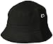 Lacoste Unisex Solid Little Croc Bucket Hat, Large, Black