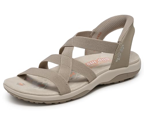 Skechers Women's Reggae Slim-Stretch Flex Hands Free Slip-ins Sandal