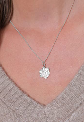 Elli Halskette Damen Pfote Anhänger Symbol Hund in 925 Sterling Silber