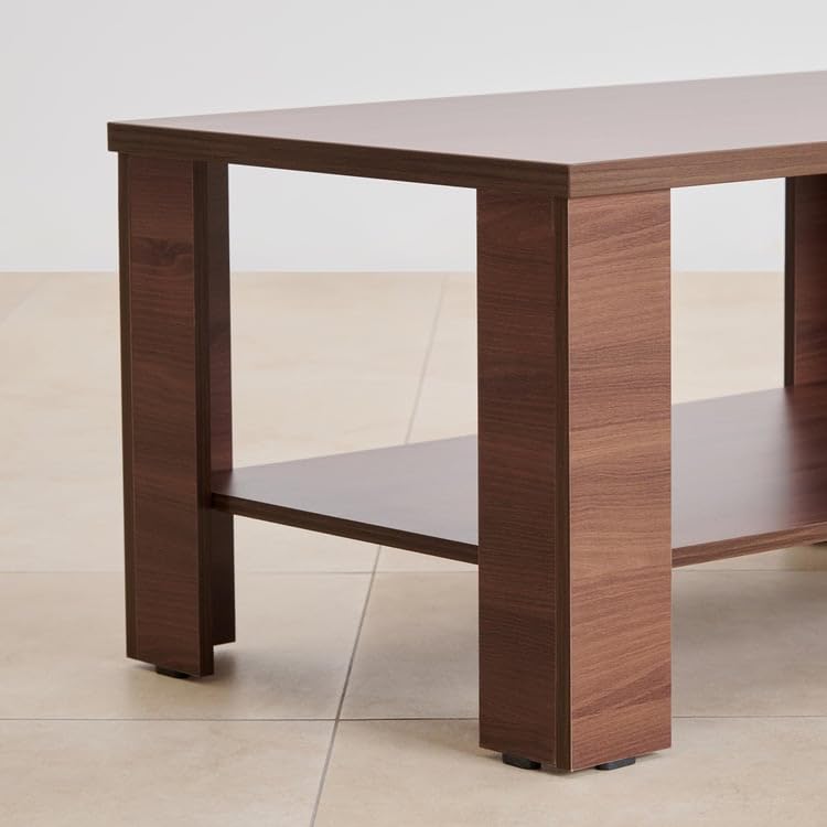 Image of Home Centre | Clary | Engineered Wood | Center Table | Coffee Table | Brown | 1 Year Warranty