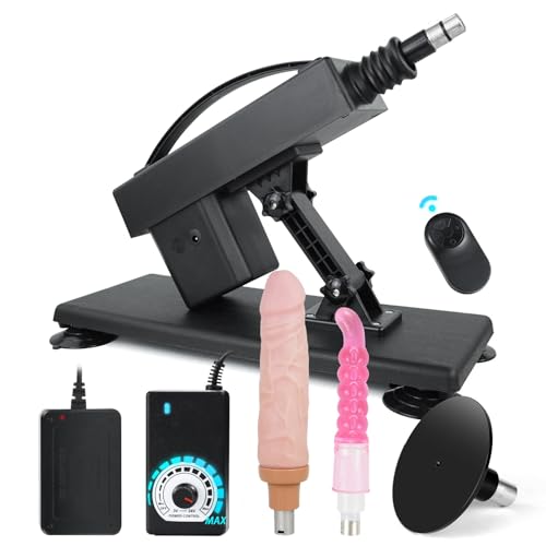 Sexmaschine mit Dildos und Saugnapfadapter,Automatisch Fernbedienung Fickmaschine für Frauen und Männer,3XLR Connector Dildomaschine,Remote Control Liebesmaschine Sexspielzeug Sex Toys