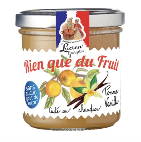 Lucien Georgelin Puré de fruta Manzana Vainilla 'Nada más que fruta' el frasco de 150g