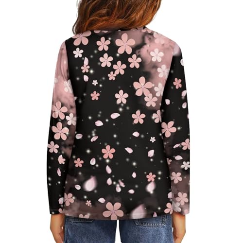 Image of WELLFLYHOM Long Sleeve T-Shirt for Boys Girls 3-16 Years Old Tee Tops Crewneck Pullover Shirts Fall Outfits