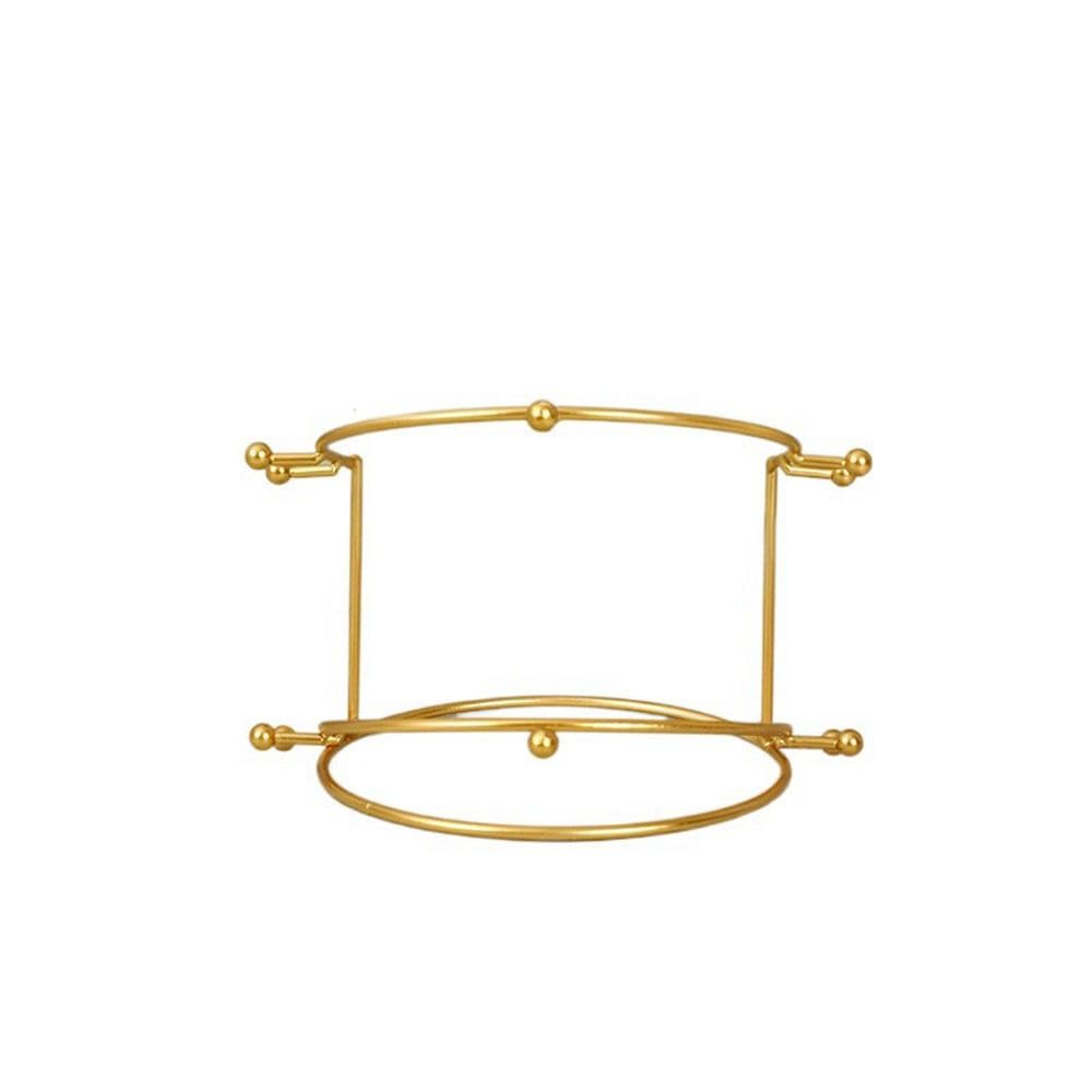 zaoalife Metal Crown Display Stand Crown Holder, Crown Necklace 2-tier Stand Rack, Tiara Headband Rack, Crown Storage Organizer Jewelry Holder for Women