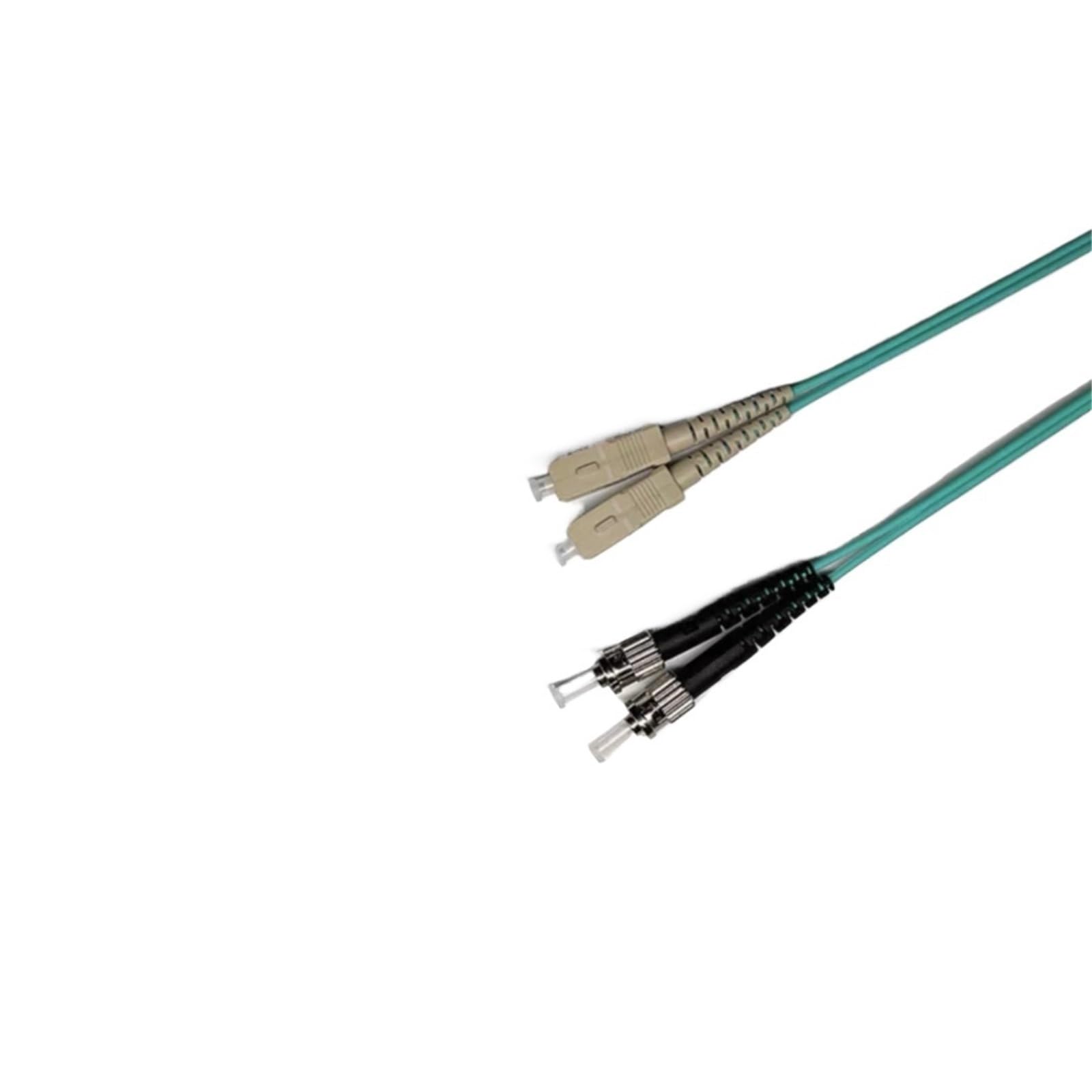 Câble de raccordement à fibre optique SC-ST OM3 OM4 Duplex 1-100m (50 m, 1 pièce(1pcs, OM4)