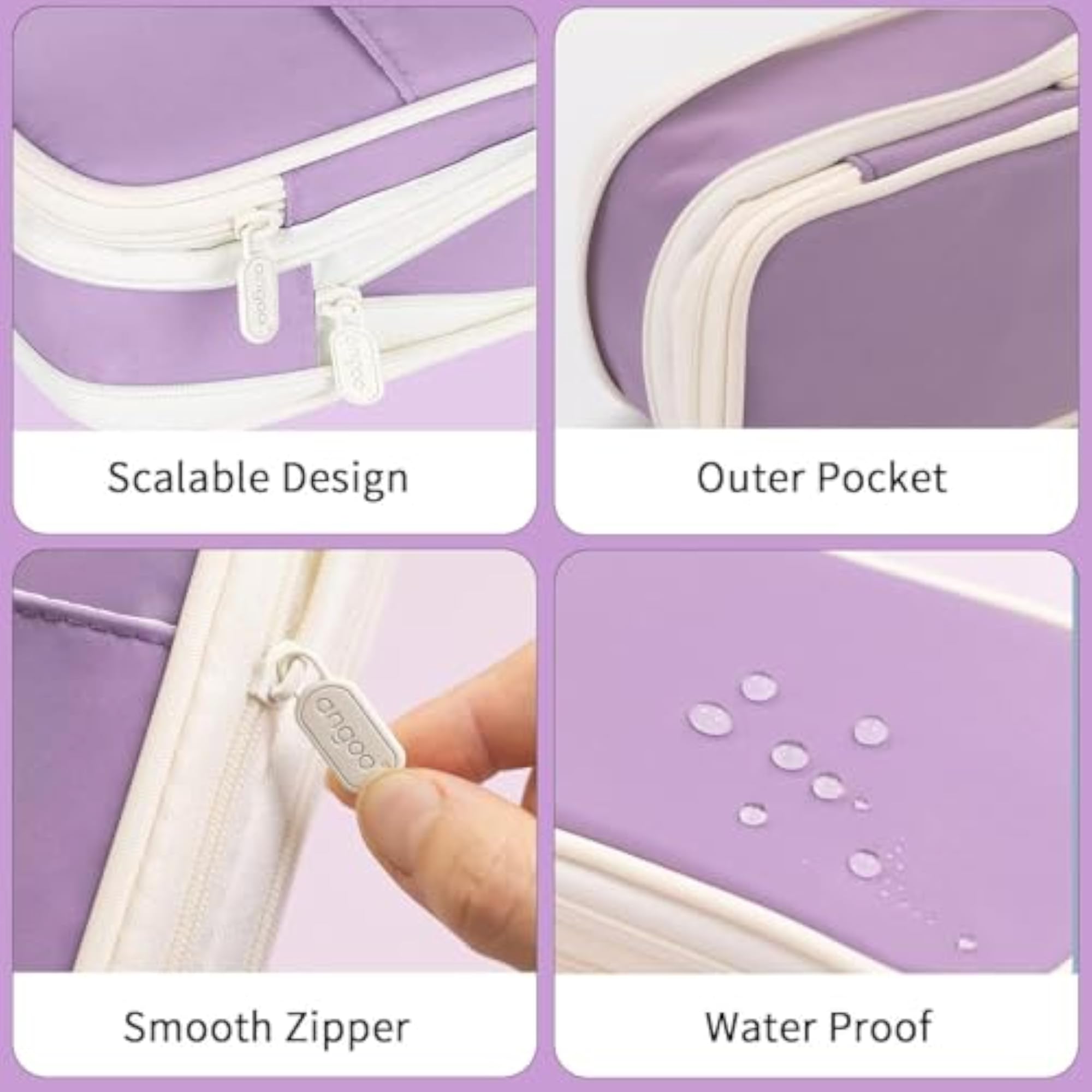 Large Capacity Nylon Pencil Pouch for Kids, Durable Gift