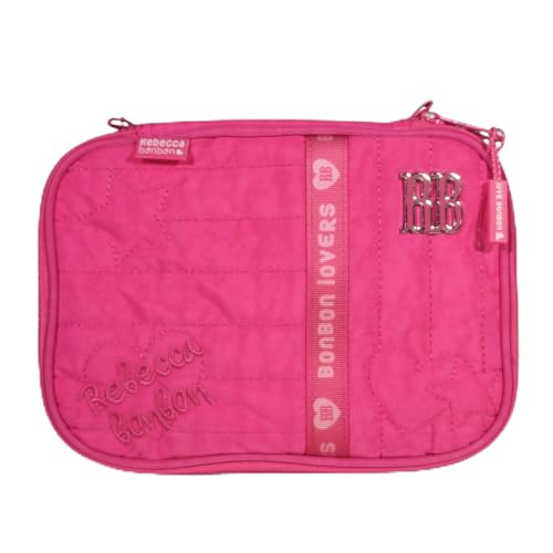 Estojo Escolar Rebecca Bonbon, Box Grande para Meninas (Rosa)