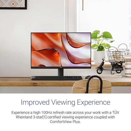 Image of Dell SE2425HM 24 inch /60.96cm FHD Monitor, Ultra-Thin Bezels, 100Hz IPS Panel, 5 ms Response, Contrast 1000:1, Tilt Adjust, HDMI, VGA, Warranty 3 Years, Comfortview Plus, TUV Rheinland 3-Star Eye Comfort