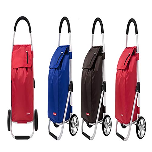 Carrito de compras plegable de aluminio para escalera miniatura 6