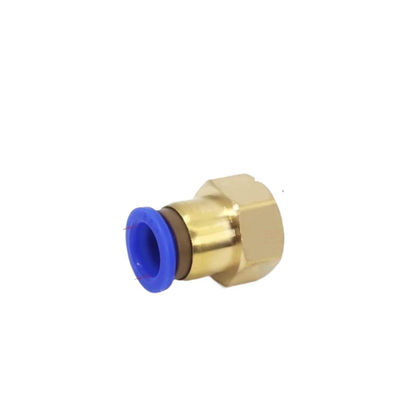 Acoplamiento de conexión rápida 1/10 Piezas de Racor for Tubo Aire 4, 6, 8, 10 y 12 mm, con Rosca Hembra 1/8, 3/8, 1/2 1/4 Pulgada. Conector neumático unión rápida(Type 14,10pcs)