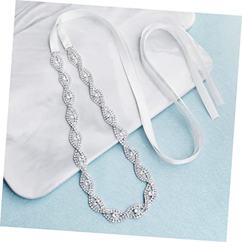 Crystal Woven Bridal Belt Rhinestones Elegant Hollow-out Wedding Waistband for Brides and Bridesmaids for Wedding Dresses and Special Occasions4
