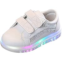 Zapatos para niños con luces para niños y niñas a rayas