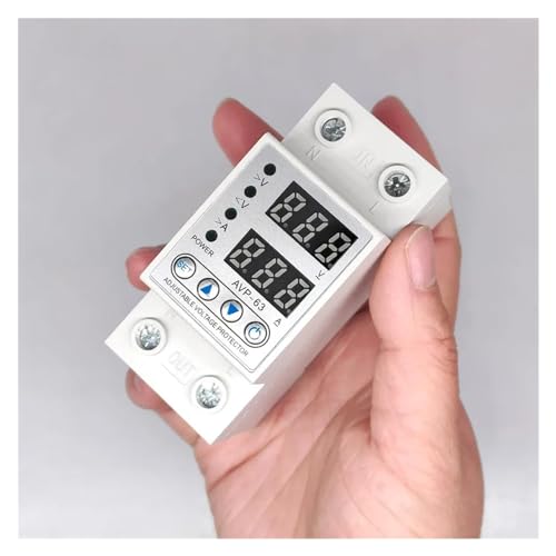 Límite relé ajustable de 40A con pantalla dual para control de sobrecorriente a 230V 5