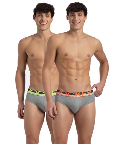 Image of Jockey FP01 Men Super Combed Cotton Solid Brief with Ultrasoft Waistband (Pack of 2)